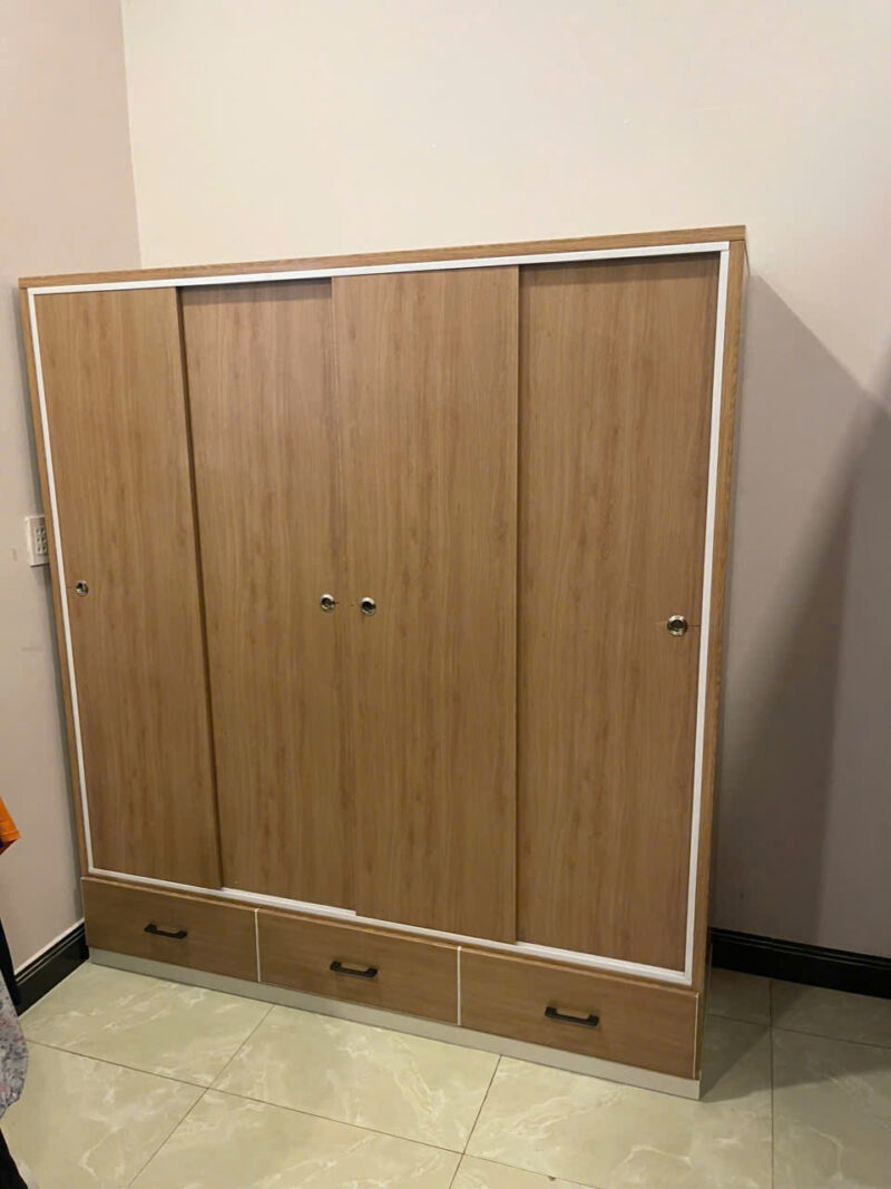 Minh Tín T0406 – Tủ lùa 4 cánh 3 hộc kéo dưới – 4 – 2 thanh treo (2)