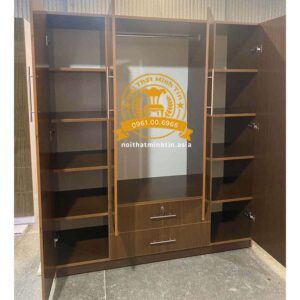 Tu nhua dai loan 4 canh cua mo 2 ngan keo lon dung quan ao MT 0424 (4)