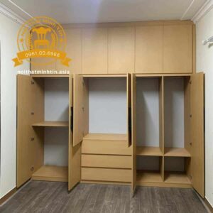 Tu nhua Dai Loan Vincoplast 6 canh 3 ngan keo lon mau van go sang trong MT 30030 (1)