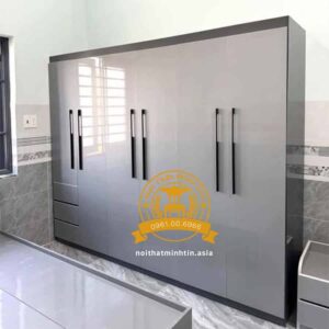 Tu nhua dai loan 6 canh mo co lon 3 ngan keo nho dung quan ao cao cap MT 06037