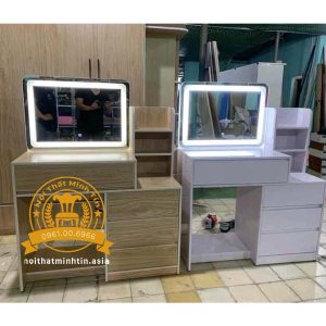 Ban trang diem nhua Dai Loan guong LED cao cap MT 000303