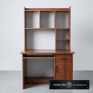 Minh Tín BH0301V Bàn học sinh nhựa VincoPlast kèm kệ sách cao 1m6 có khay để bàn phím