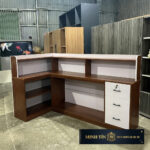 Minh Tín BTN0401V Bàn thu ngân nhựa VincoPlast chữ L 3 ngăn kéo (1)
