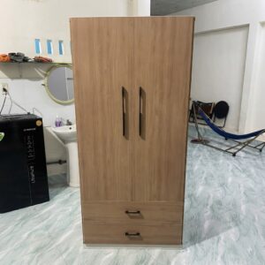 Tủ nhựa đài loan 2 cánh mở màu vẫn gỗ sồi TA0210Dl (2)